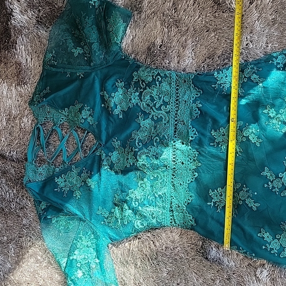 NWT Southern Fried Chics "Swept Away Dress" in Peacock - Large - Picture 8 of 9